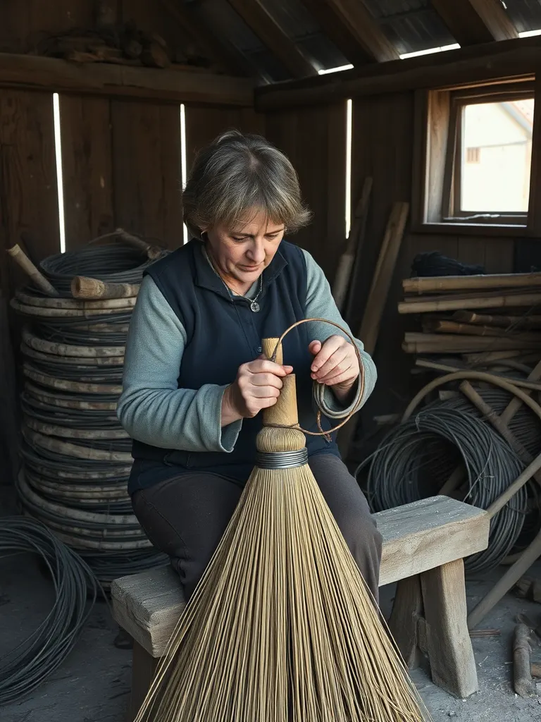 Ines Kovar in her shed