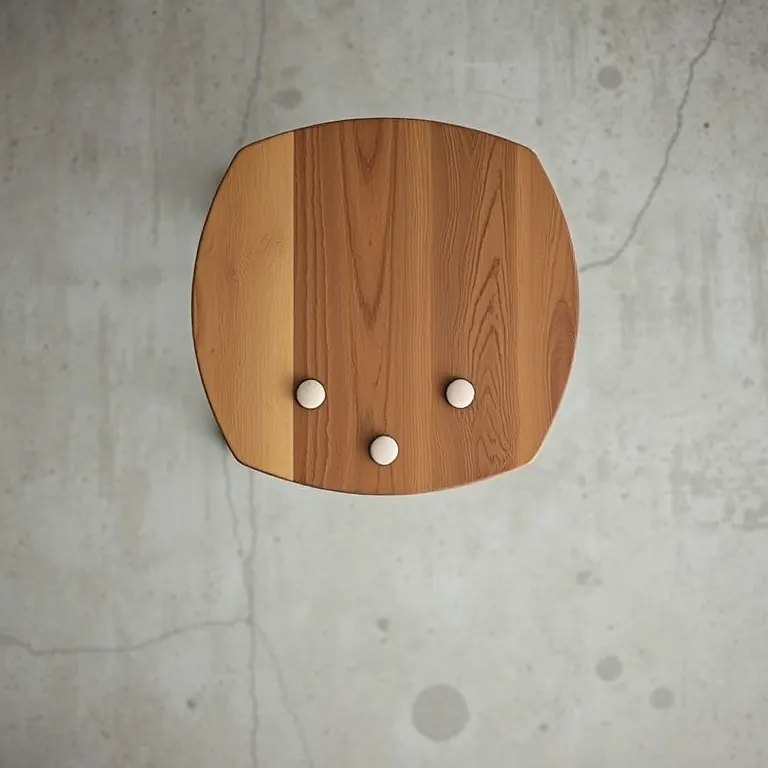 The low stool seen from above